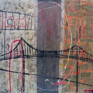 46° 52′ 46″ N 71° 08′ 04″ W (inspired by the Ile d’Orleans bridge) signed MPOIRIER