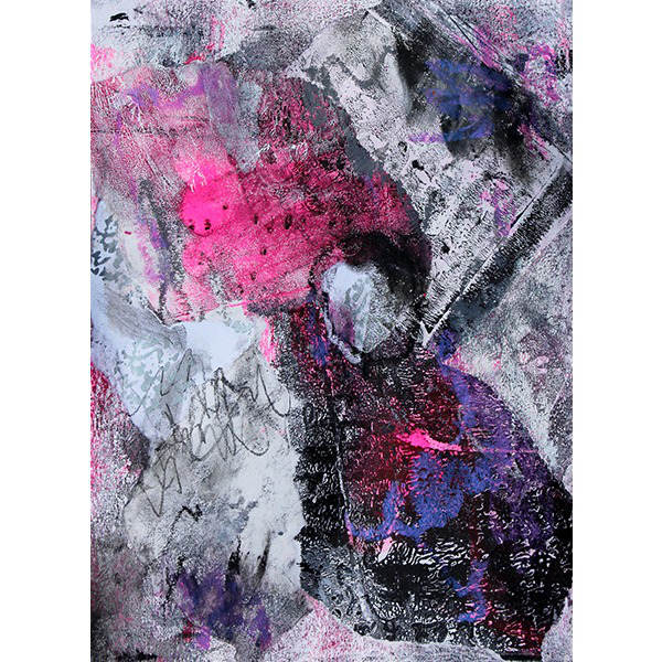Hier encore XII | 18 x 13 cm | Mixed media on paper
